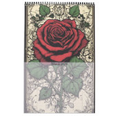 Calendrier Roses gothiques par Ivy et Bat Art gothique (Mar 2026)