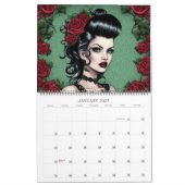 Calendrier Roses rebelles par Ivy et Bat Art Calendar (Jan 2027)
