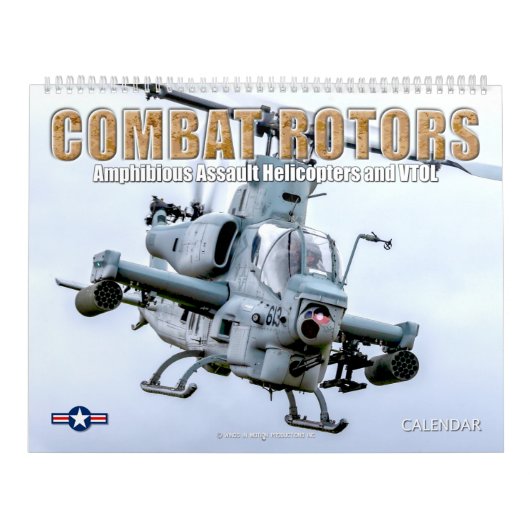Calendrier ROTORS DE COMBAT - giravion d'attaque amphibie (Protection)