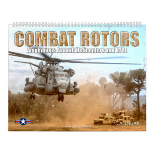 Calendrier ROTORS DE COMBAT - giravion d'attaque amphibie