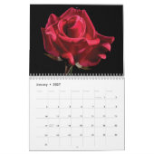 Calendrier rouge des roses 2025 (Jan 2027)