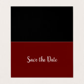 Calendrier Rouge Vin Moderne Enregistrer la carte  (Extérieur déplié)