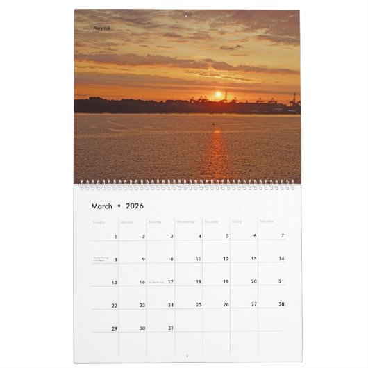 Calendrier Round trip en Angleterre (Mar 2026)