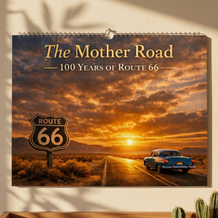 Calendrier Route 66 Centenaire Vintage Mother Road Americana