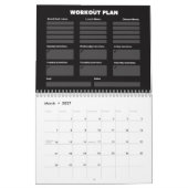 Calendrier Routine d'entraînement et plan de repas pour la sa (Mar 2027)