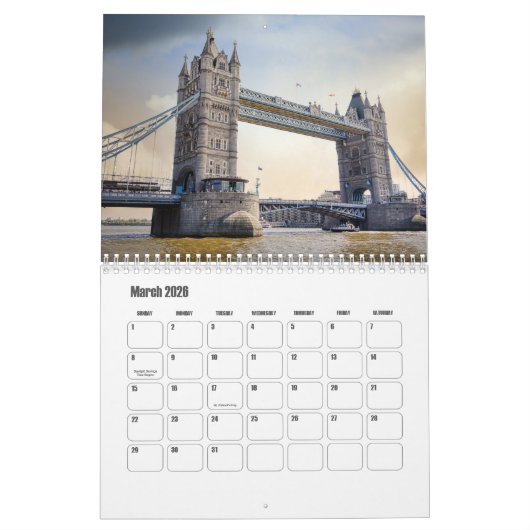 Calendrier Royaume-Uni (Mar 2026)