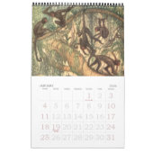 Calendrier Royaume vintage des animaux, forêts désertiques de (Jan 2026)