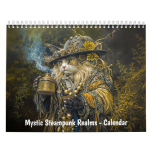 Calendrier Royaumes mystiques steampunk – Créatures d'horloge