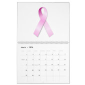 Calendrier "ruban de l'année 2012 scolaire de rose (Mar 2026)