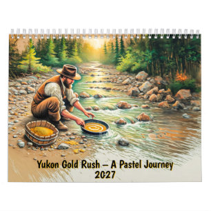 Calendrier Ruée vers l'or du Yukon – Un voyage pastel
