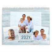 Calendrier Rustic Beach Wood Family Photos 2024 (Protection)