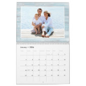 Calendrier Rustic Beach Wood Family Photos 2024 (Jan 2026)