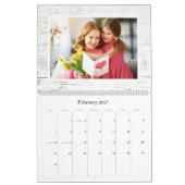 Calendrier Rustic Laurel Wreath Greenery Custom 2024 Photo (Feb 2027)