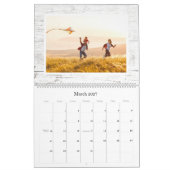 Calendrier Rustic Laurel Wreath Greenery Custom 2024 Photo (Mar 2027)