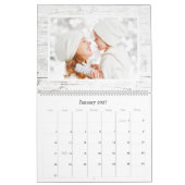 Calendrier Rustic Laurel Wreath Greenery Custom 2024 Photo (Jan 2027)