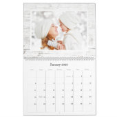 Calendrier Rustic Laurel Wreath Greenery Custom 2024 Photo (Jan 2026)