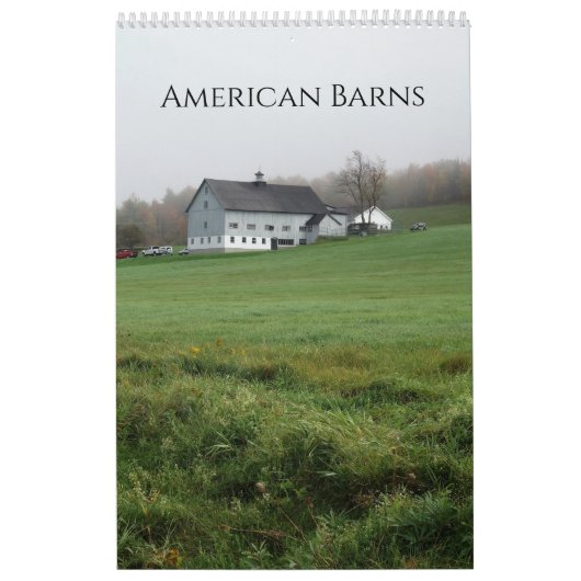 Calendrier Rustique American Barns (Protection)