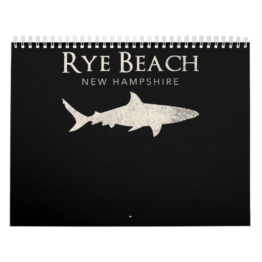 Calendrier Rye Beach New Hampshire - Cadeaux d'amoureux des r (Protection)