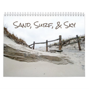 Calendrier - Sable, Surf et ciel