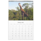 Calendrier safari africain girafe (Jan 2027)