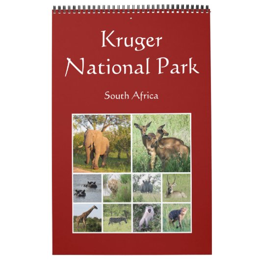 Calendrier safari africain kruger (Protection)