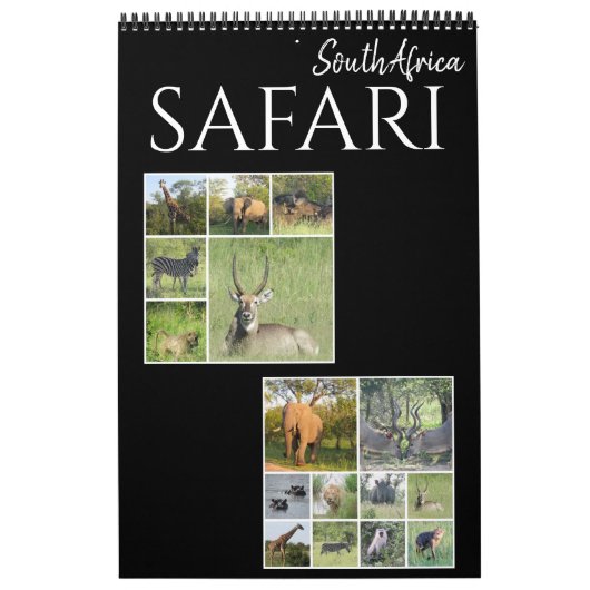 Calendrier safari afrique du sud 2025 (Protection)