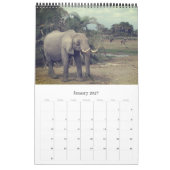Calendrier safari d'éléphants (Jan 2027)
