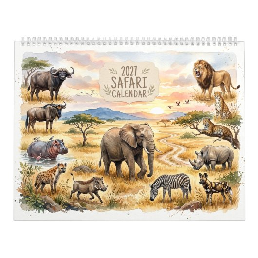 Calendrier Safari Faune et Flore Optimisé pour Deu (Protection)