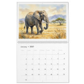 Calendrier Safari Faune et Flore Optimisé pour Deu (Jan 2027)