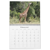 Calendrier safari girafe 2027 (Feb 2027)