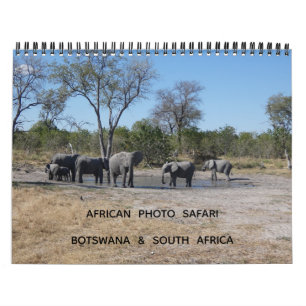 CALENDRIER SAFARI PHOTO AFRICAIN - BOTSWANA & AFRIQUE DU SUD