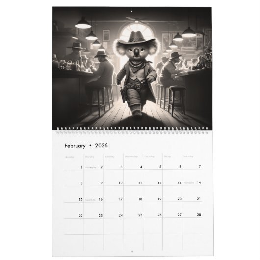 Calendrier Safari Saloon (Feb 2026)