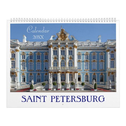 Calendrier Saint Petersburg aesthetic images architecture (Protection)