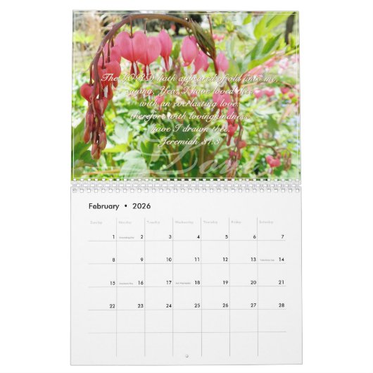 Calendrier Saison des écritures (Feb 2026)