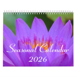 Calendrier saisonnier 2026
