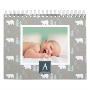 Calendrier saisonnier de photo d'arrière - plan