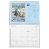 Calendrier saisonnier des chats avec Bud et Tony (Jan 2026)