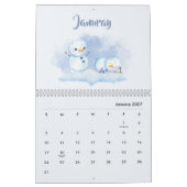 Calendrier Saisons Aquarelle 2026 (Jan 2027)