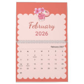 Calendrier Saisons Kawaii Colorées Chaque Mois (Feb 2027)