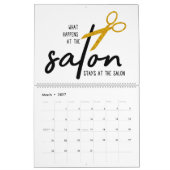 Calendrier Salon de beauté Coiffeuse Coiffeuse Coiffeuse 2 (Mar 2027)