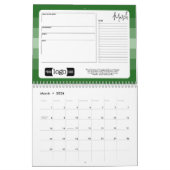 Calendrier Salutation avec logo - Business Office (Mar 2026)