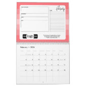 Calendrier Salutation avec logo - Business Office (Feb 2026)