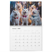 Calendrier Samoyed Calendar (Jan 2027)