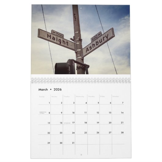 Calendrier San Francisco (Mar 2026)