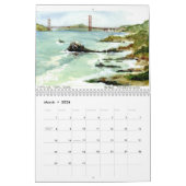 Calendrier San Francisco et le Golden Gate (Mar 2026)