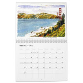 Calendrier San Francisco et le Golden Gate (Feb 2027)