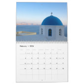 Calendrier Santorin Grèce (Feb 2026)