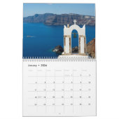 Calendrier Santorin Grèce (Jan 2026)