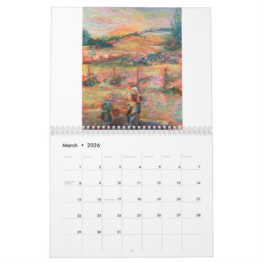 Calendrier Sarah Orre Art 2021 (Mar 2026)