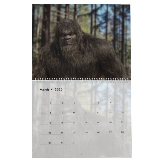 CALENDRIER SASQUATCH / BIGFOOT - VOLUME 4 (Mar 2026)